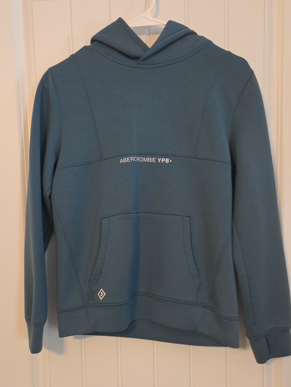 Abercrombie & Fitch Men’s Slate Blue Hoodie with Front Pocket